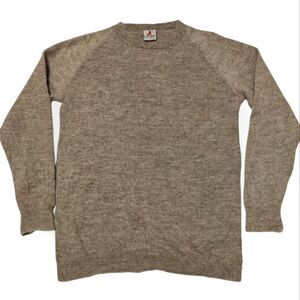 FOTRAMA ALPACA WOOL BOLIVIA BEIGE OATMEAL SWEATER SIZE L